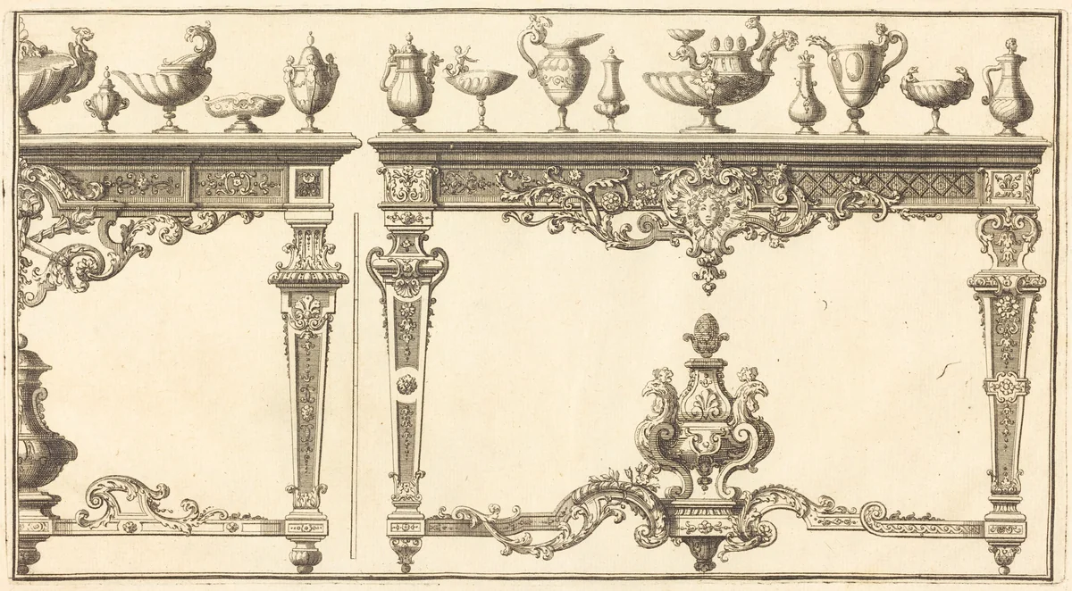 Livre de Tables by Pierre Lepautre, print, 1660-1744