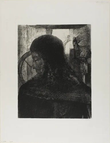 Old Knight by Odilon Redon, print, 1896