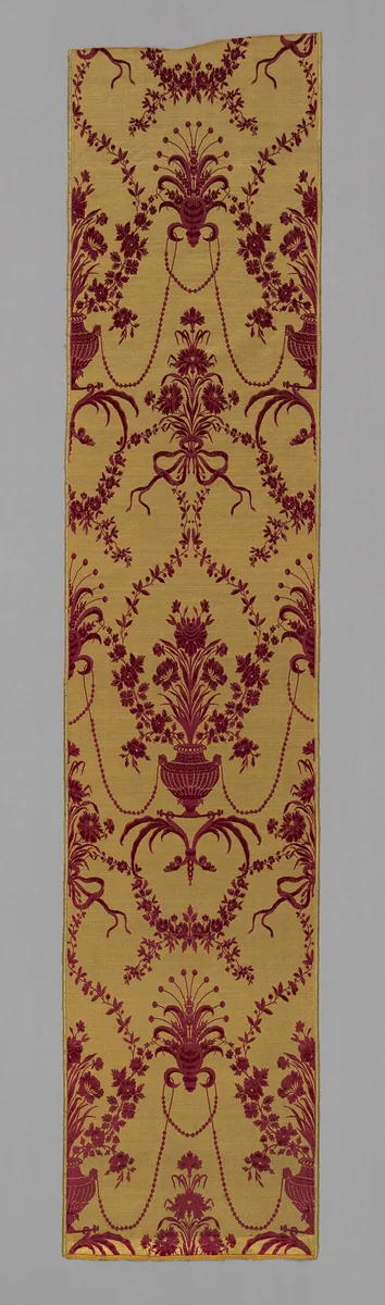 Panel (Formerly Used as a Wallcovering) by Italy, Genoa, textile, 1775-1785