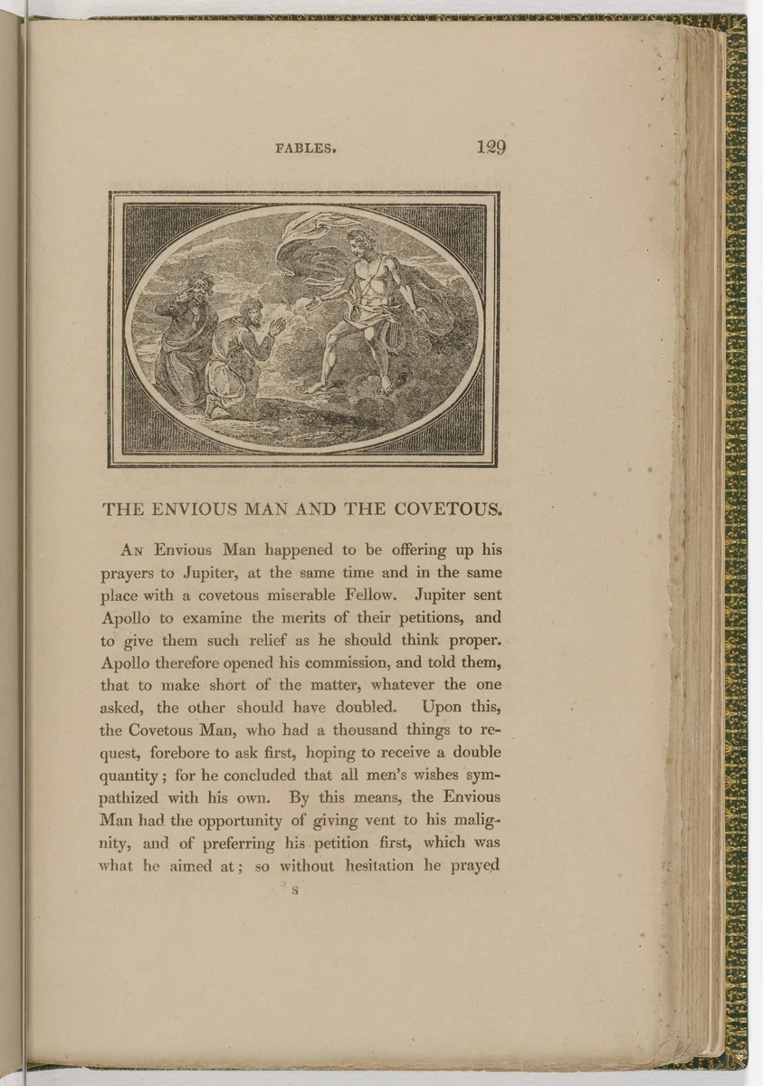 Headpiece (page 129) from The Fables of Aesop by Thomas Bewick, illustrated book, 1818