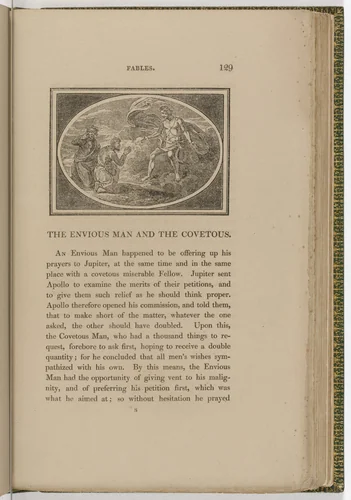 Headpiece (page 129) from The Fables of Aesop by Thomas Bewick, illustrated book, 1818