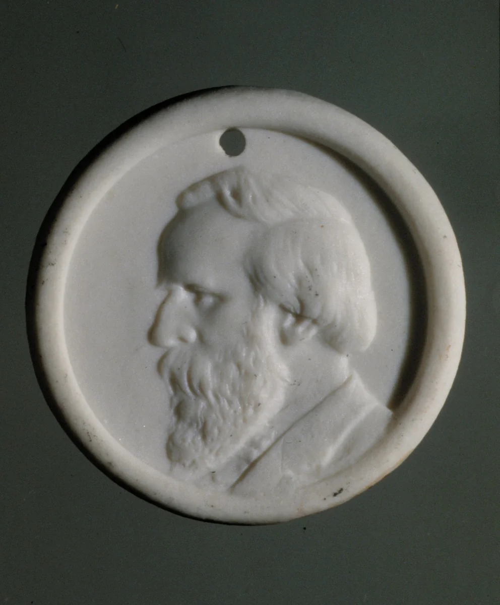 Campaign Button by Union Porcelain Works, artwork, 1873-1876