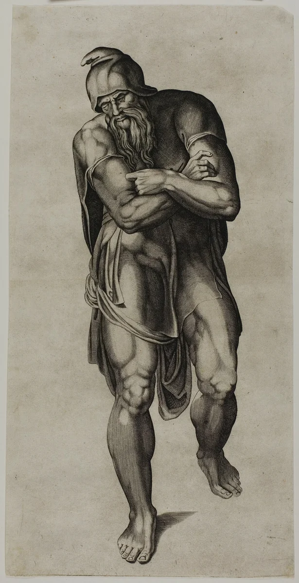 Joseph of Arimathea by Nicolas Beatrizet, print, 1545-1560