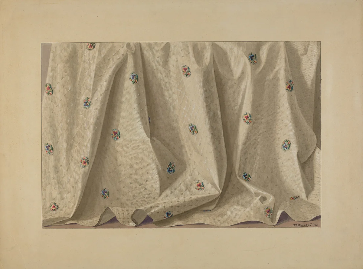 Dress Material by Douglas Campbell, index of american design, 1938