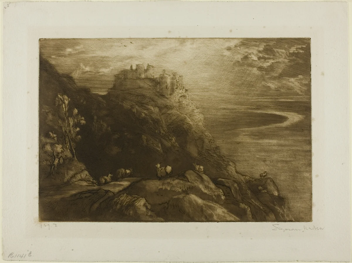 Harlech, No. I by Francis Seymour-Haden, print, 1869-1879