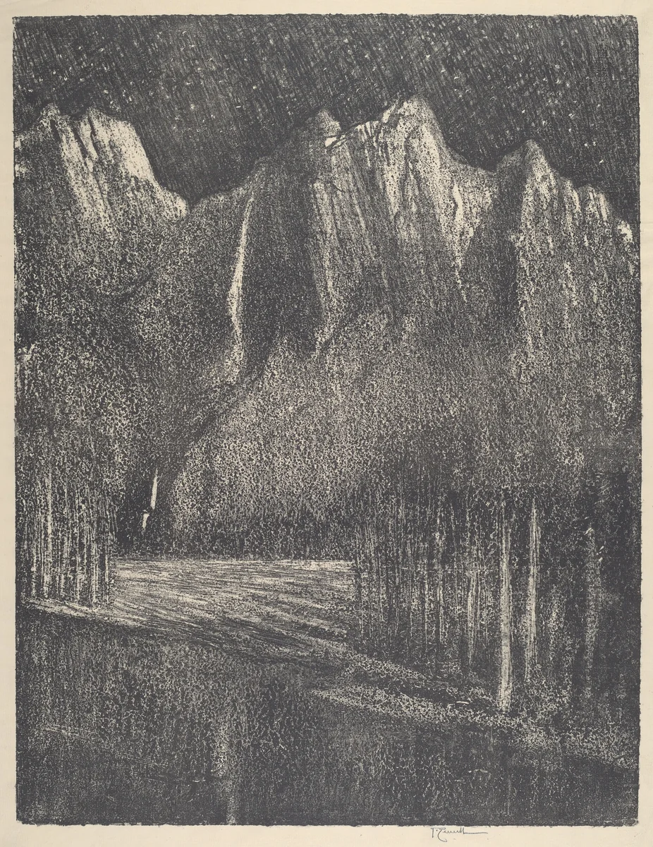 Night in the Yosemite by Joseph Pennell, print, 1912