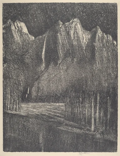 Night in the Yosemite by Joseph Pennell, print, 1912