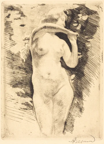 Eve by Albert Besnard, print, 1886