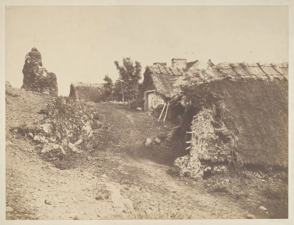 Village de Murols by Edouard Baldus, photograph, 1854