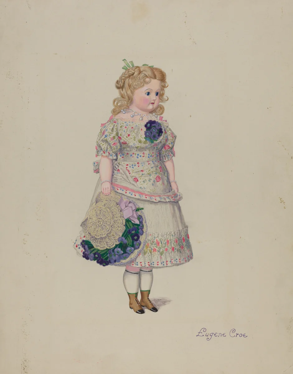 Doll by Eugene Croe, index of american design, 1935-1942