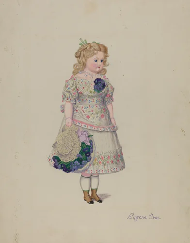 Doll by Eugene Croe, index of american design, 1935-1942
