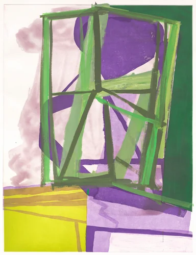 O & N (working proof) by Amy Sillman, print, 2007