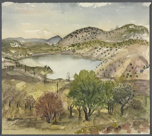 The Reservoir by Randall Davey, drawing, 1902-1926