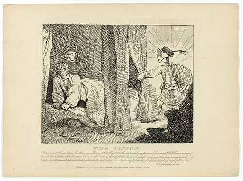The Vision, from Boswell's Tour of the Hebrides by Thomas Rowlandson, print, 1786