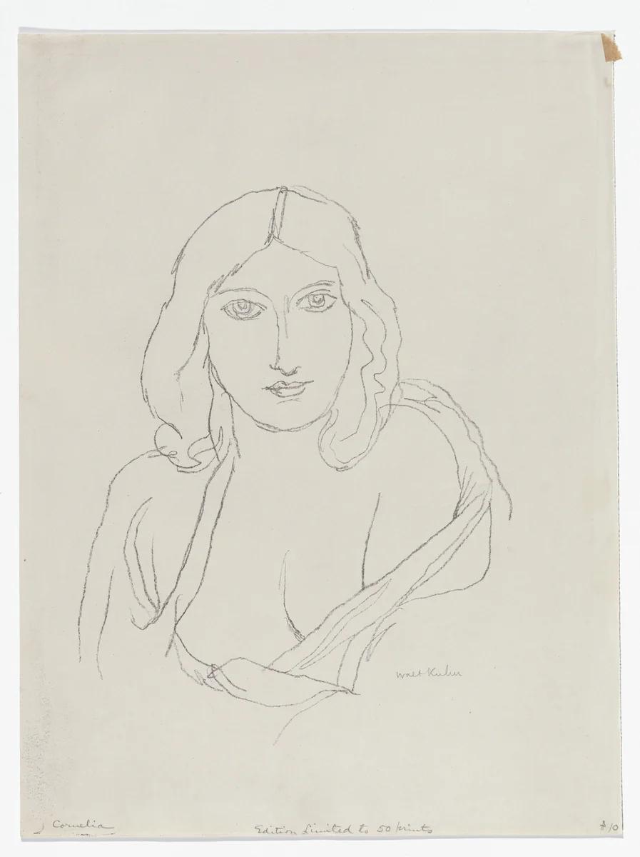 Cornelia by Walt Kuhn, print, 1927