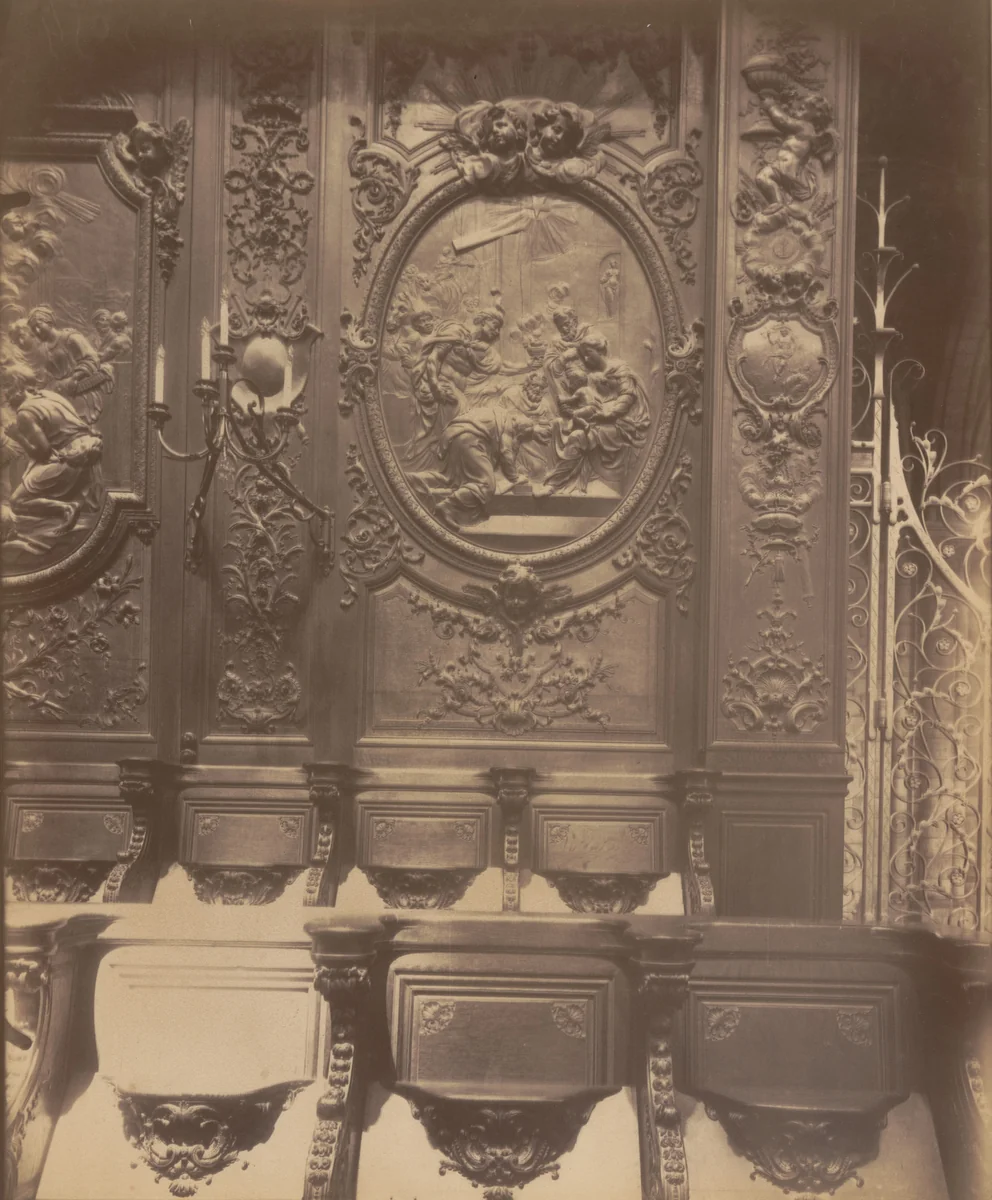 Notre-Dame (Stalles) by Eugène Atget, photograph, 1905
