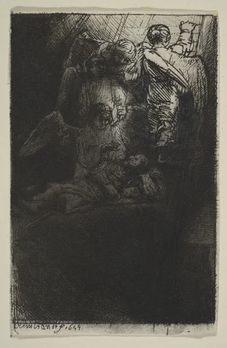 Jacob's Ladder by Rembrandt van Rijn, print, 1655