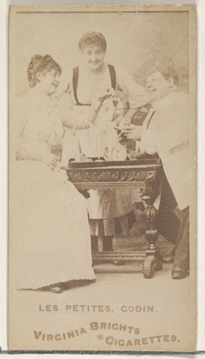 Les Petites, Godin, from the Actors and Actresses series (N45, Type 1) for Virginia Brights Cigarettes by Allen & Ginter, photograph, 1885-1891