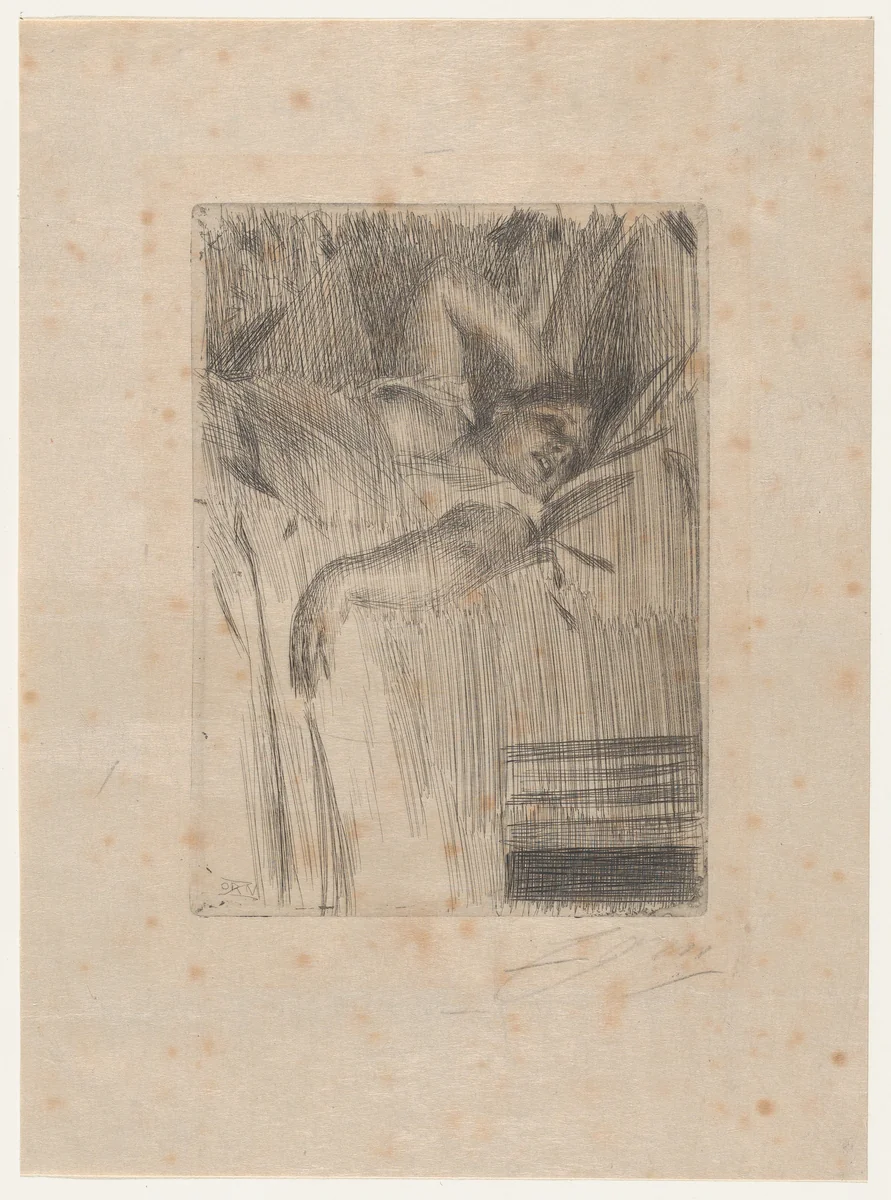 Le Réveil by Anders Zorn, print, 1891