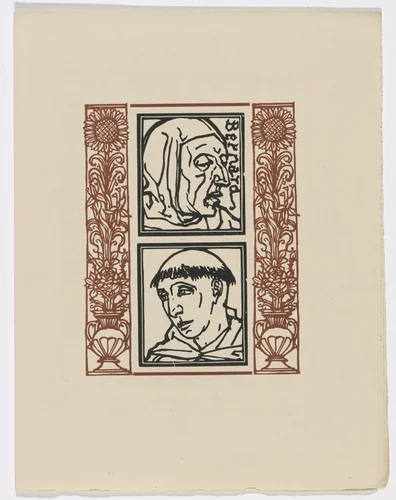 Plate (page 25) from Les Petites Fleurs de St. François (The Little Flowers of St. Francis) by Émile Bernard, illustrated book, 1928