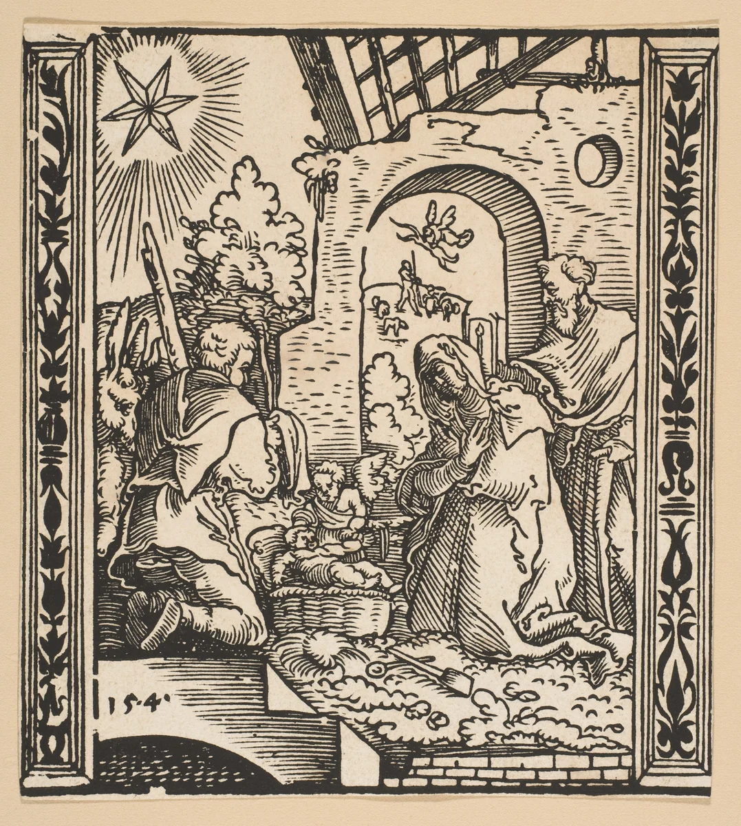 The Nativity (copy) by Albrecht Dürer, print, 1485-1600
