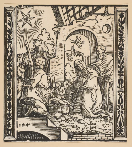 The Nativity (copy) by Albrecht Dürer, print, 1485-1600