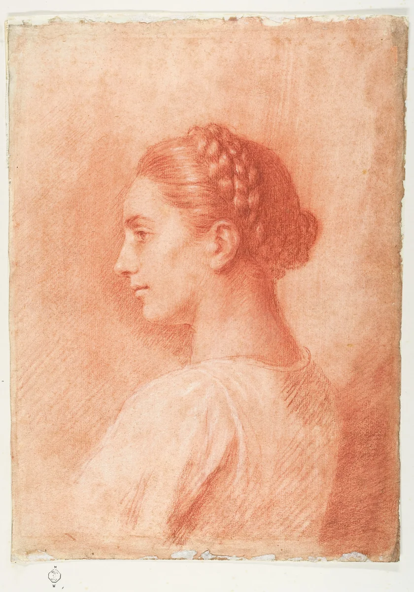 A Country Girl at Surrentum by Allan Ramsay, drawing, 1776