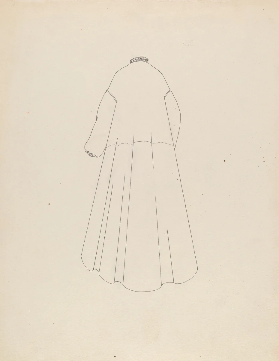 Dressing Gown by Esther Hansen, index of american design, 1935-1942