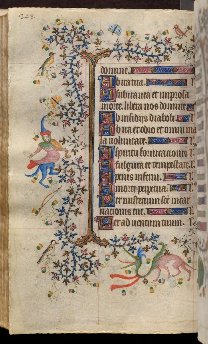 Hours of Charles the Noble, King of Navarre (1361-1425): fol. 124v, Text by Master of the Brussels Initials and Associates, book, 1400-1410