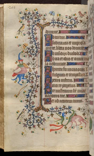 Hours of Charles the Noble, King of Navarre (1361-1425): fol. 124v, Text by Master of the Brussels Initials and Associates, book, 1400-1410