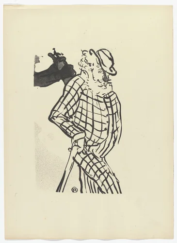 Eccentric English Comedian (Comique excentrique anglais) from Le Café Concert by Henri de Toulouse-Lautrec, illustrated book, 1893
