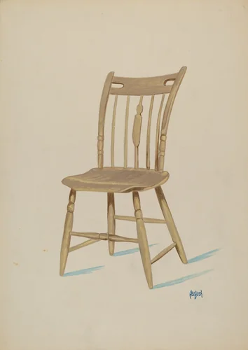 Early American Chair by Rex F. Bush, index of american design, 1936