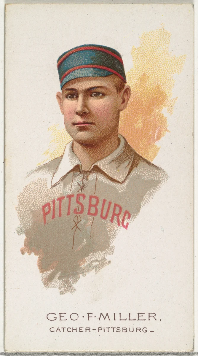 George F. Miller, Baseball Player, Catcher, Pittsburgh, from World's Champions, Series 2 (N29) for Allen & Ginter Cigarettes by Allen & Ginter, print, 1888