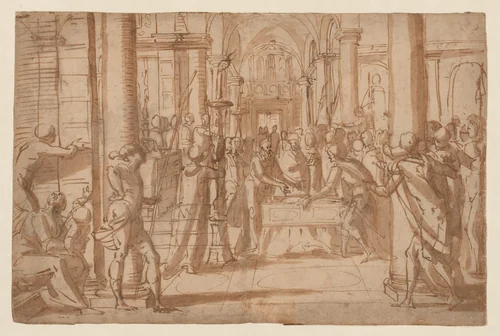 Presentation of the Body of Saint Antoninus of Florence by Giovanni Battista Paggi, artwork, 1589-1590