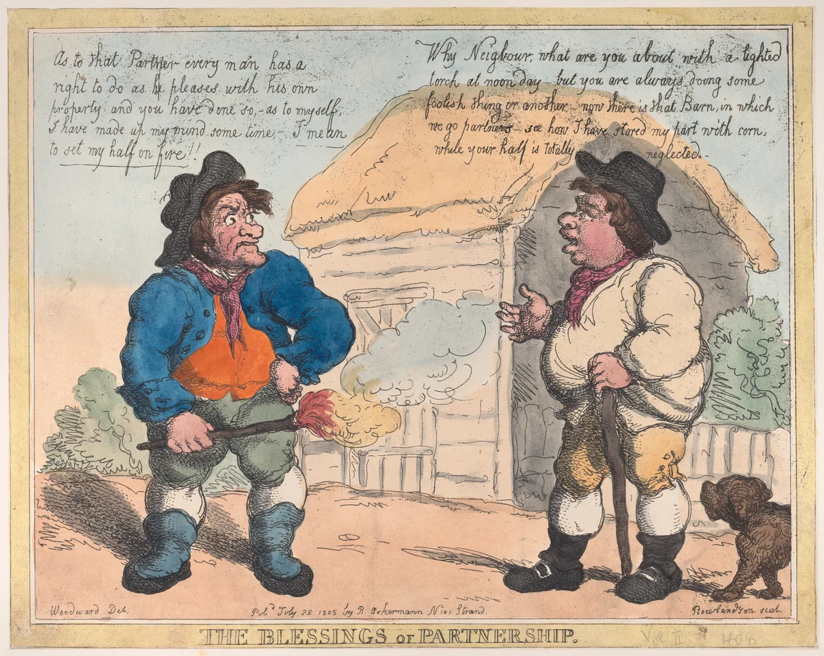 The Blessings of Partnership by Thomas Rowlandson, print, 1805