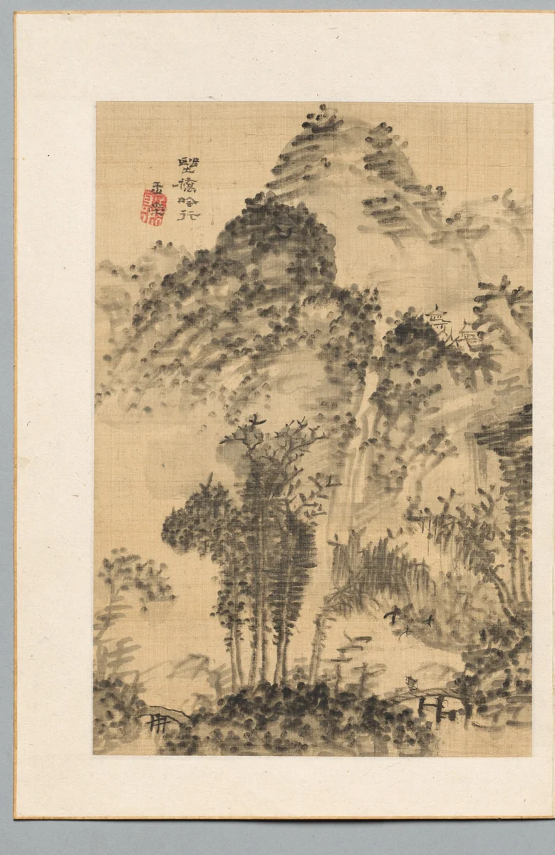 Wild Bridge, Poet's Walk by Uragami Gyokudō, other, 1765-1820