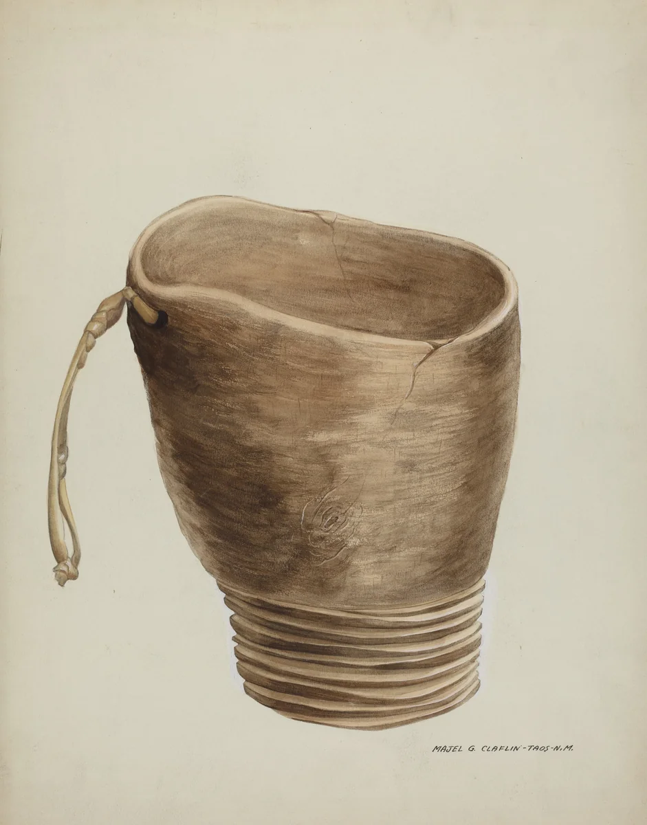 Holy Water Font by Majel G. Claflin, index of american design, 1935-1942