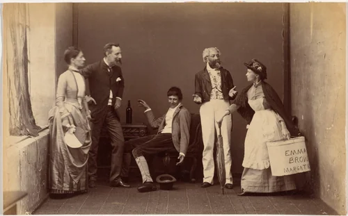 Fancy Group, Indore I by Raja Deen Dayal, photograph, 1886