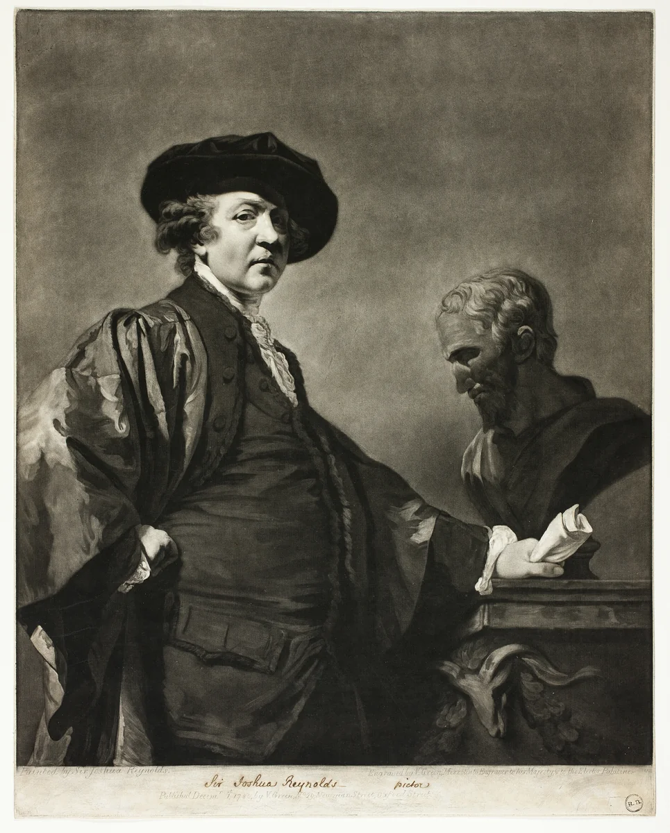 Sir Joshua Reynolds by Valentine Green, print, 1780