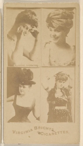 Blanche Thornton/ Verona, from the Actors and Actresses series (N45, Type 4) for Virginia Brights Cigarettes by Allen & Ginter, photograph, 1885-1891