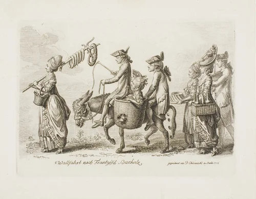 Pilgrimage to the Französisch Bucholz Spa near Berlin by Daniel Nikolaus Chodowiecki, print, 1779