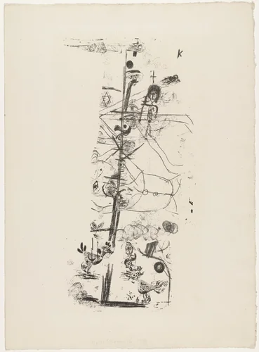 Comedy of Birds (Vogelkomödie) for the portfolio 25 Original Lithographs by the Munich New Secession (25 Original-Lithographien der Münchener Neuen Secession) by Paul Klee, print, 1918