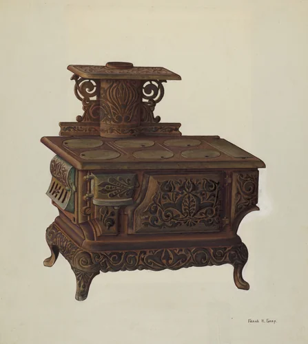 Coal Stove by Frank Gray, index of american design, 1940