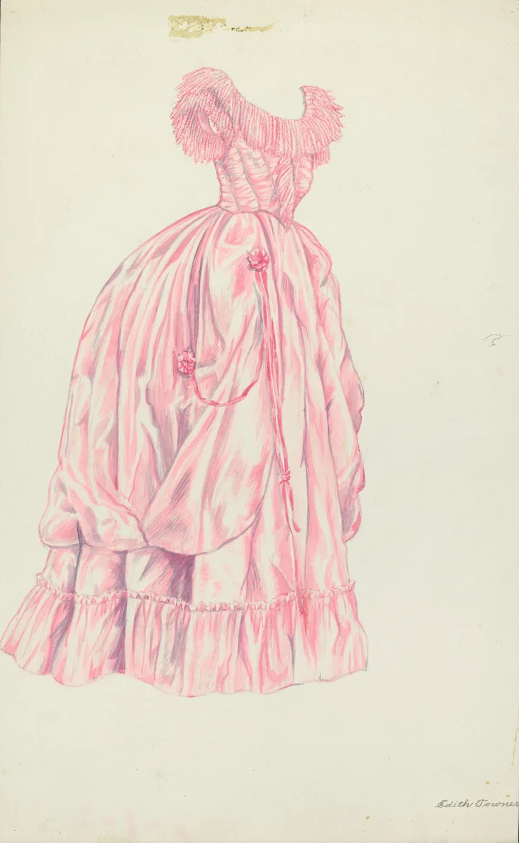 Betrothal Dress by Edith Towner, index of american design, 1935-1942