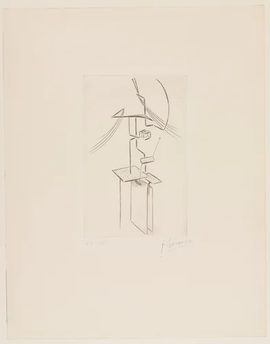 Plate (folio 21) from 23 Gravures by Julio González, illustrated book, 1935