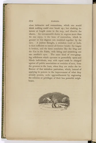Tailpiece (page 372) from The Fables of Aesop by Thomas Bewick, illustrated book, 1818