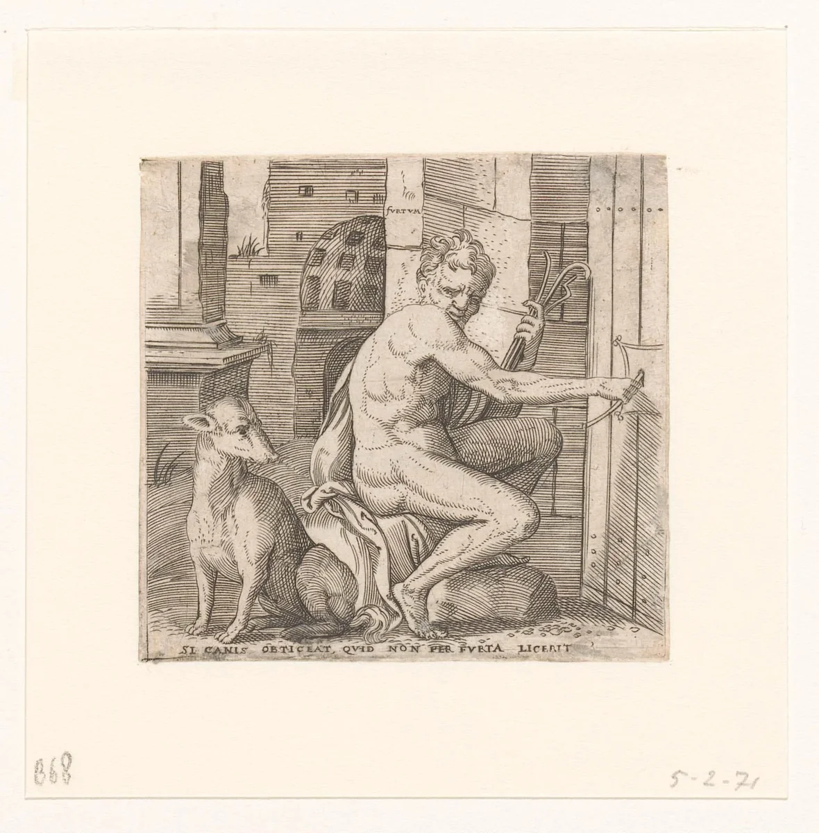 Diefstal by Unknown, print, 1533-1567