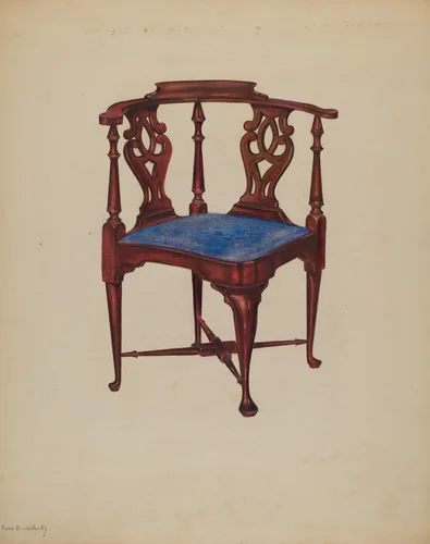 Roundabout Chair by Ruth Bialostosky, index of american design, 1937