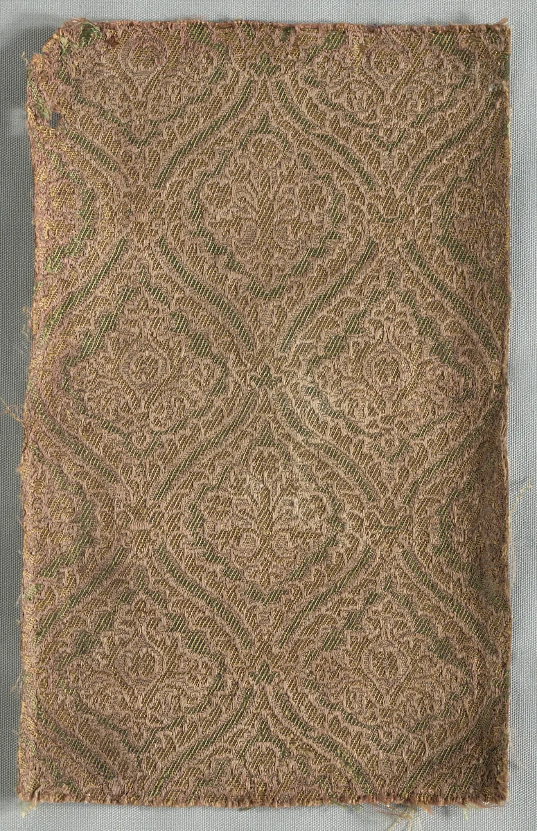 Two Brocaded Fragments by Unknown, textile, 1580-1599