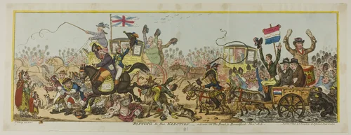 Posting to the Election by James Gillray, print, 1806